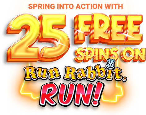 Gala 25 Free Spins on Run Rabbit, Run
